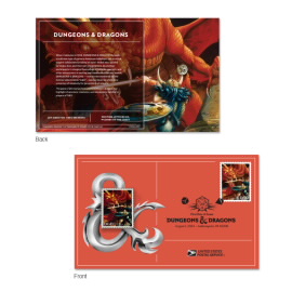 Dungeons & Dragons Stamp Pin with Cancellation Card, Red Dragon
