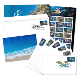 Protect Sea Turtles Stamp Ceremony Memento